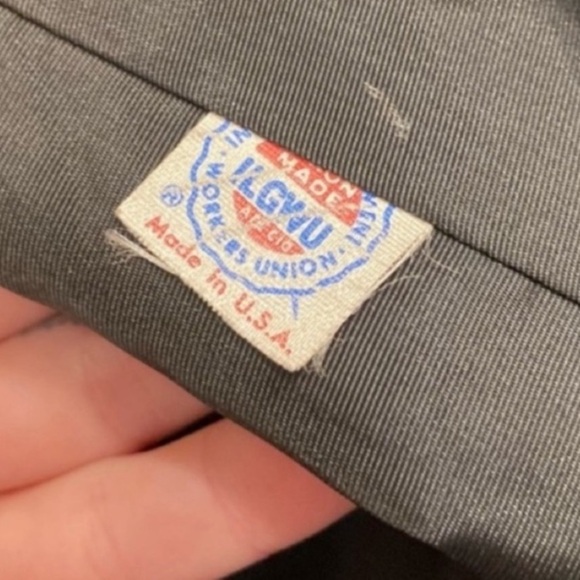 Vintage Wool Plaid Black & Red Coat - Picture 11 of 16